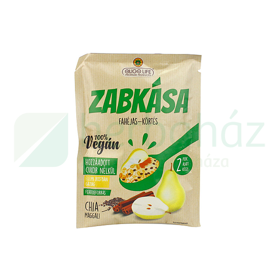 OLIGO LIFE FAHÉJAS KÖRTE ÍZŰ ZABKÁSA ÉDESÍTŐSZEREKKEL 65G