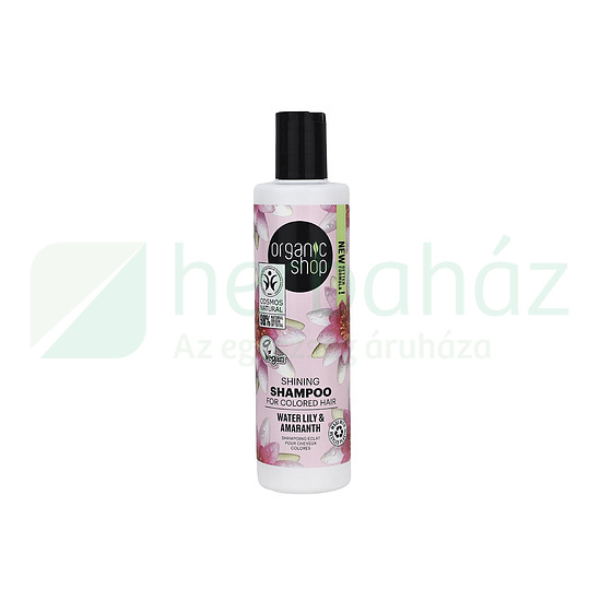 ORGANIC SHOP SHINE SAMPON VÍZILILIOMMAL ÉS AMARÁNTTAL  280ML