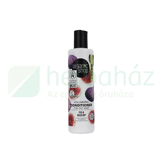 ORGANIC SHOP VOLUMENNÖVELŐ KONDICIONÁLÓ FÜGÉVEL ÉS CSIPKEBOGYÓVAL 280ML