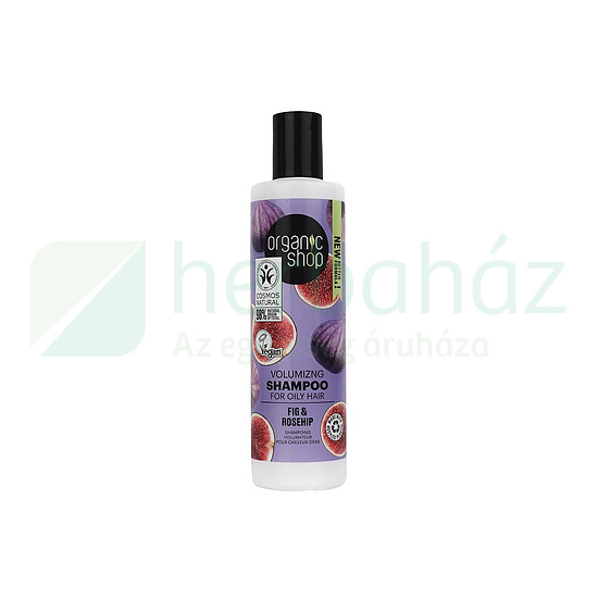 ORGANIC SHOP VOLUMENNÖVELŐ SAMPON FÜGÉVEL ÉS CSIPKEBOGYÓVAL 280ML