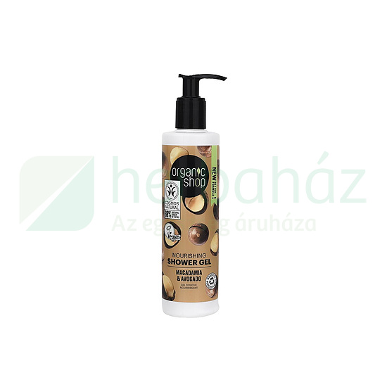 ORGANIC SHOP WELLNESS TUSFÜRDŐ MAKADÁMDIÓVAL ÉS AVOKÁDÓVAL 280ML