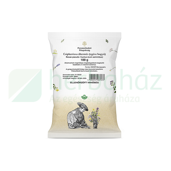 PANNONHALMI GYÓGYNÖVÉNY TEA CSIPKERÓZSA ÁLTERMÉS (EGÉSZ BOGYÓ) 100G