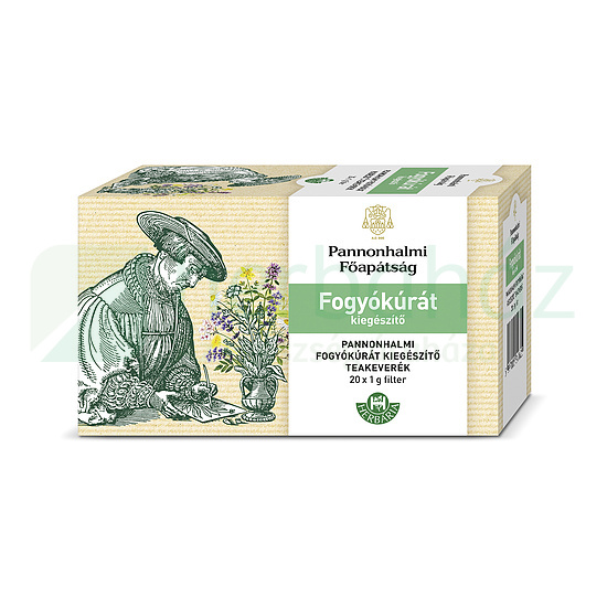 PANNONHALMI GYÓGYNÖVÉNY TEA FOGYÓKÚRÁT KIEGÉSZÍTŐ FILTERES 20DB