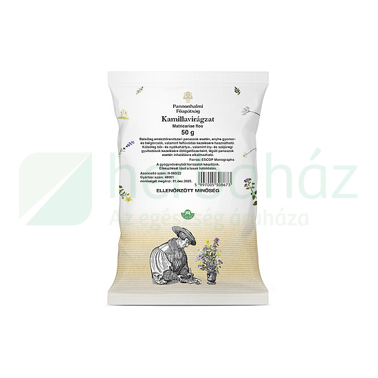 PANNONHALMI GYÓGYNÖVÉNY TEA KAMILLA VIRÁGZAT 50G