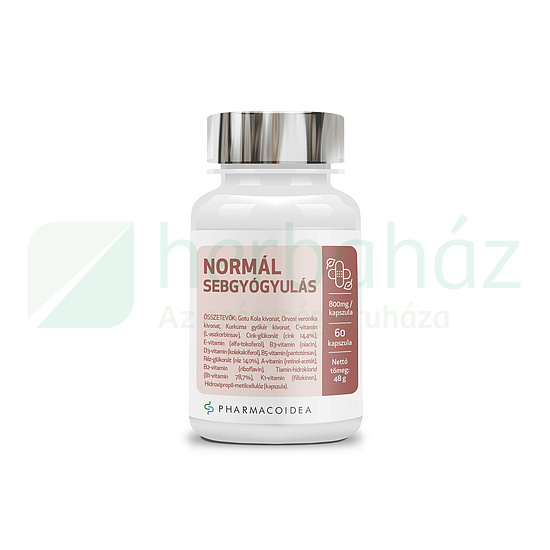 PHARMACOIDEA NORMÁL SEBGYÓGYULÁS KAPSZULA 60DB