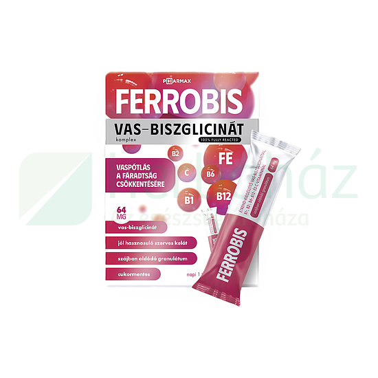 PHARMAX FERROBIS VAS-BISZGLICINÁT KOMPLEX ITALPOR 14DB