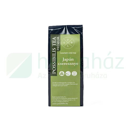 POSSIBILIS ÍZESÍTETT ZÖLD TEA JAPÁN CSERESZNYE 75G