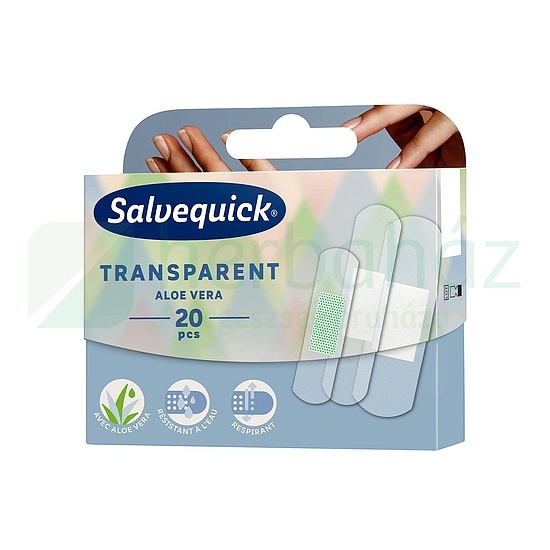 SALVEQUICK ALOE VERA ÁTLÁTSZÓ TAPASZ 20DB