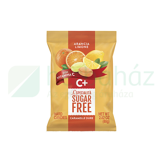 SERRA CUKORMENTES CUKORKÁK ÉDESÍTŐSZERREL C-VITAMINNAL, NARANCS ÉS CITROM ÍZŰ 80G