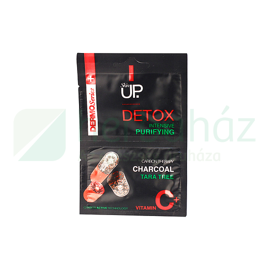 SKIN UP DETOX INTENZÍV ARCTISZTÍTÓ MASZK AKTÍV SZÉNNEL KOMBINÁLT ÉS ZSÍROS ARCBŐRRE 2X5ML