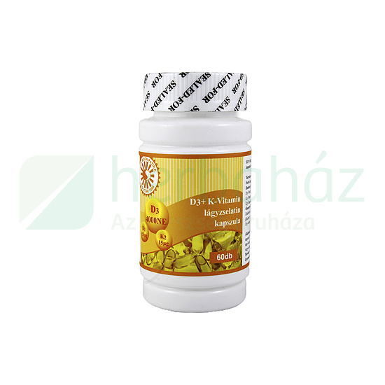 SUN MOON D3+K-VITAMIN LÁGYZSELATIN KAPSZULA 60DB
