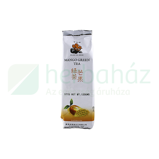 SUN MOON GOLDEN SAIL ZÖLD TEA MANGÓ GYÜMÖLCS KIVONATTAL, SZÁLAS 125G
