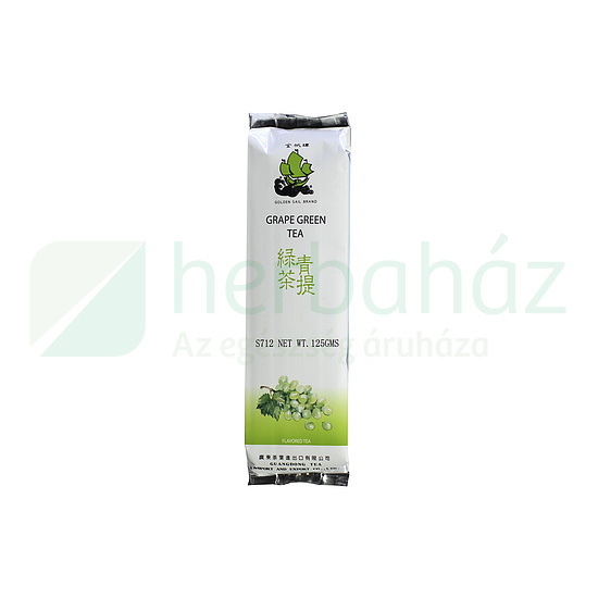 SUN MOON GOLDEN SAIL ZÖLD TEA SZŐLŐ GYÜMÖLCCSEL, SZÁLAS 125G