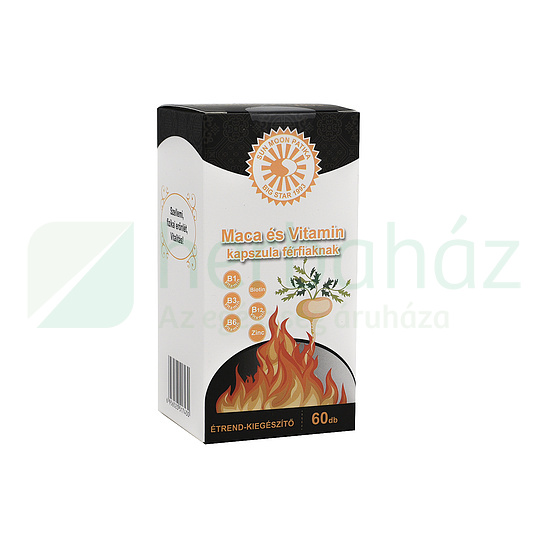 SUN MOON MACA ÉS VITAMIN  KAPSZULA FÉRFIAKNAK 60DB