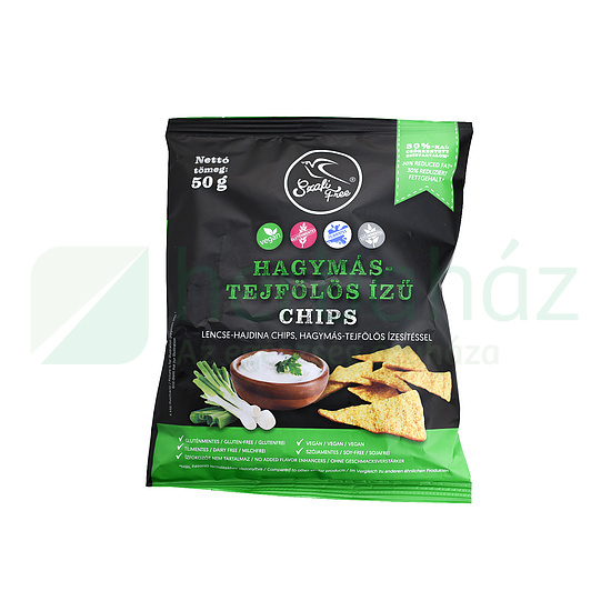 SZAFI FREE GLUTÉNMENTES HAGYMÁS-TEJFÖLÖS ÍZŰ CHIPS 50G