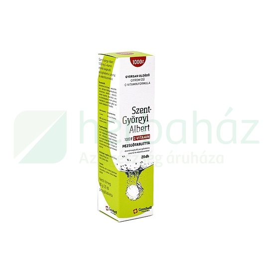 SZENT-GYÖRGYI ALBERT 1000MG C-VITAMIN PEZSGŐTABLETTA CUKORRAL ÉS ÉDESÍTŐSZEREK 20DB