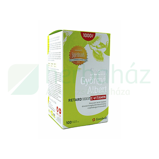 SZENT-GYÖRGYI ALBERT C VITAMIN RETARD 1000MG TABLETTA 100DB