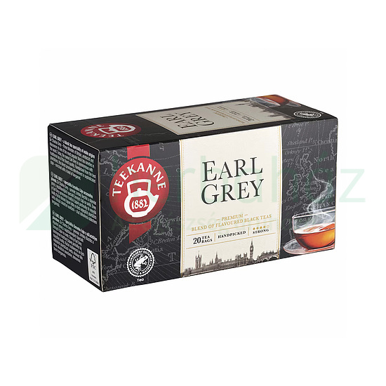 TEEKANNE EARL GREY FEKETE TEA BERGAMOTT ÍZESÍTÉSSEL FILTERES 20DB