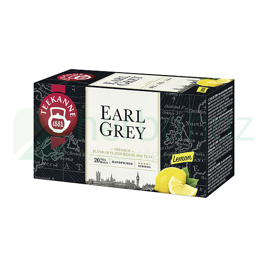 TEEKANNE EARL GREY FEKETE TEA CITROM ÉS BERGAMOTT ÍZESÍTÉSSEL FILTERES 20DB