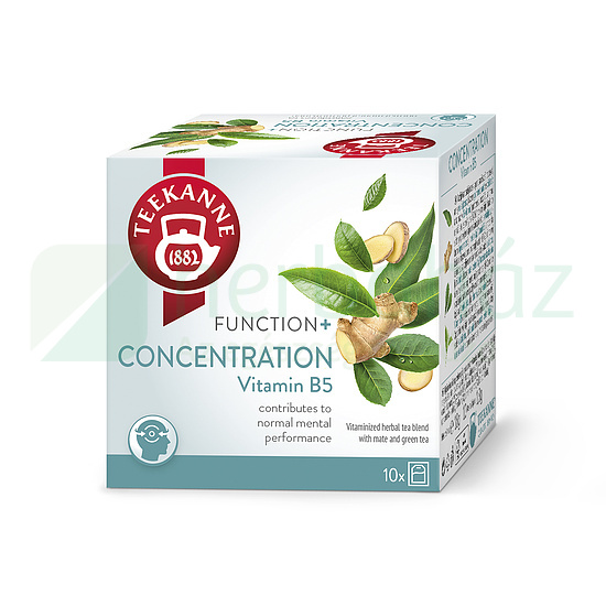 TEEKANNE FUNCTION + CONCENTRATION VITAMIN B HERBATEA FILTERES 10DB