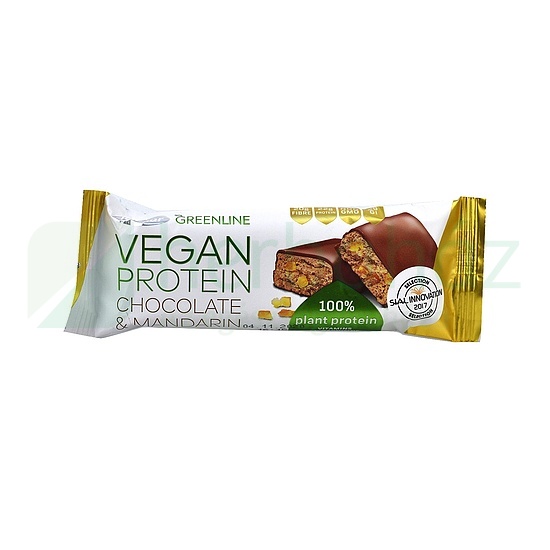 TEKMAR GREENLINE VEGÁN PROTEIN SZELET CSOKOLÁDÉS-MANDARINOS 40G