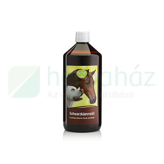TIERLIEB 100%-OS TISZTASÁGÚ FEKETEKÖMÉNYMAG OLAJ LOVAKNAK ÉS KUTYÁKNAK 1000ML