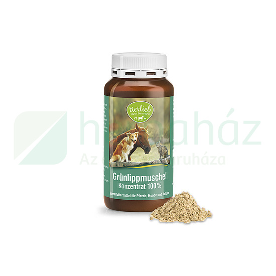 TIERLIEB 100 %-OS TISZTASÁGÚ ZÖLDKAGYLÓ KIVONAT KUTYÁKNAK ÉS MACSKÁKNAK 150G