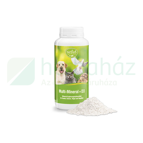 TIERLIEB MULTI ÁSVÁNYI ANYAG + D3 VITAMIN POR KUTYÁKNAK, MACSKÁKNAK 200G