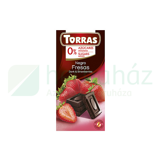 TORRAS HOZZÁADOTT CUKOR NÉLKÜL ÉTCSOKOLÁDÉ EPRES 75G