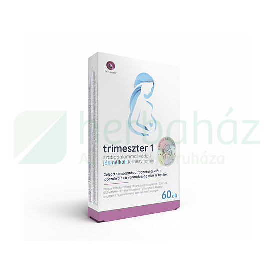 TRIMESZTER 1 TERHESVITAMIN JÓD NÉLKÜLI 60DB