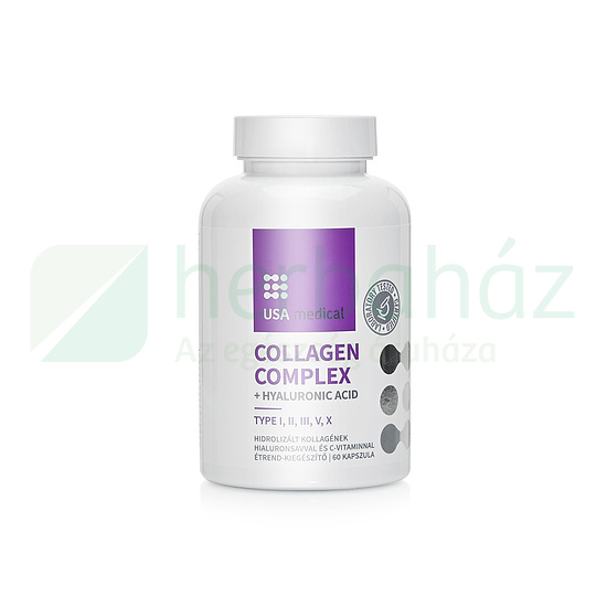 USA MEDICAL COLLAGEN COMPLEX + HYALURON ACID KAPSZULA 60DB
