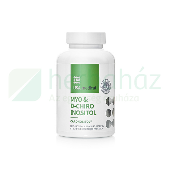 USA MEDICAL MYO & D-CHIRO INOSITOL - MIO INOZITOL ÉS D-CHIRO INOZITOL KAPSZULA 60DB