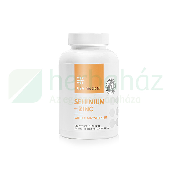 USA MEDICAL SELENIUM + ZINK - SZERVES LALMIN SZELÉN + CINK KAPSZULA 60DB
