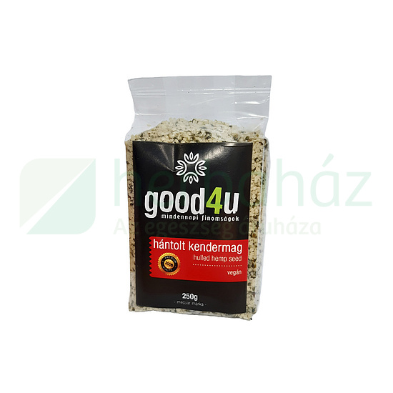 VEGAN GOOD4U MINDENNAPI FINOMSÁGOK KENDERMAG, HÁNTOLT 250G