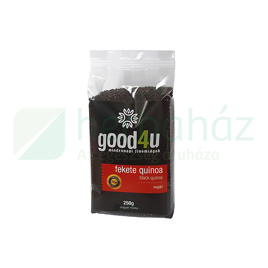 VEGAN GOOD4U MINDENNAPI FINOMSÁGOK QUINOA, FEKETE 250G