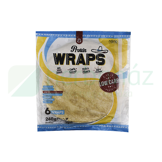 VEGAN NANOSUPPS PROTEIN TORTILLA WRAPS 240G