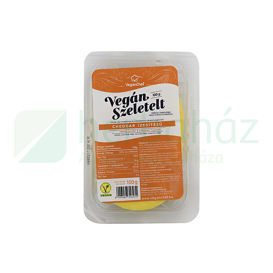 VEGANCHEF VEGÁN SZELETELT CHEDDAR 100G [H]