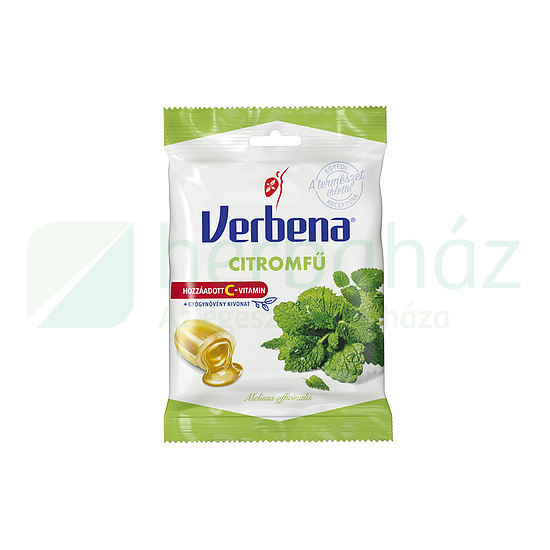 VERBENA GYÓGYNÖVÉNYES CUKORKA CITROMFŰ KIVONATTAL C-VITAMINNAL 60G