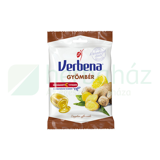 VERBENA GYÓGYNÖVÉNYES CUKORKA GYÖMBÉR 60G