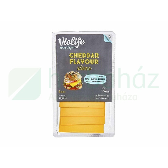 VIOLIFE NÖVÉNYI CHEDDAR ÍZESÍTÉSŰ SZELETEK 100G[H]