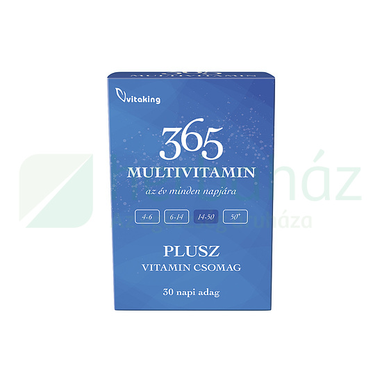 VITAKING 365 MULTIVITAMIN PLUSZ VITAMINCSOMAG 30DB