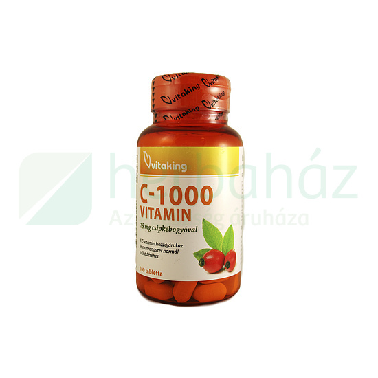 VITAKING C-1000MG CSIPKEBOGYÓVAL TABLETTA 100DB