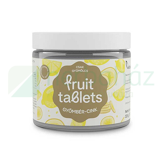 VITAKING FRUIT TABLETS GYÖMBÉR-CINK KURKUMÁVAL GYÜMÖLCSZSELÉ TABLETTA 130DB