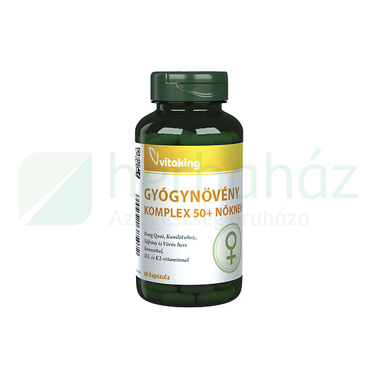 VITAKING GYÓGYNÖVÉNY KOMPLEX 50+NŐKNEK KAPSZULA 60DB