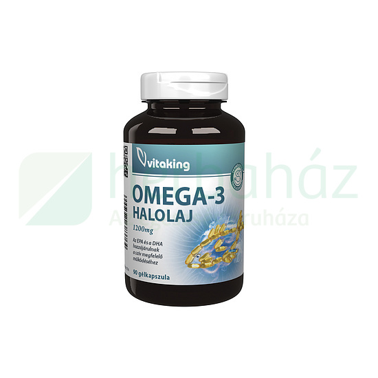 VITAKING OMEGA-3 HALOLAJ 1200MG GÉLKAPSZULA 90DB