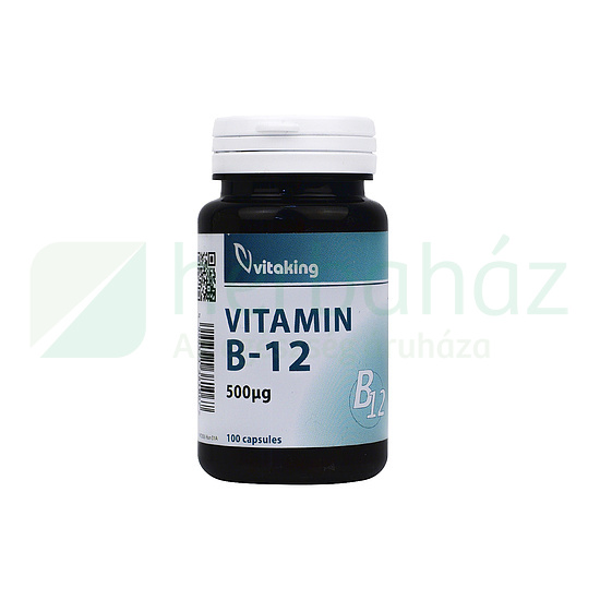 VITAKING VITAMIN B-12 KAPSZULA 500MCG 100DB