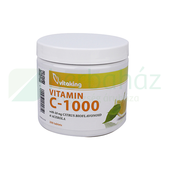 VITAKING VITAMIN C-1000 50MG CITRUS+BIOFLAVONOID+ACEROLA 200DB