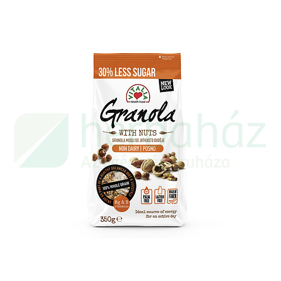 VITALIA GRANOLA DIÓFÉLÉKKEL HOZZÁADOTT VITAMINOKKAL 350G