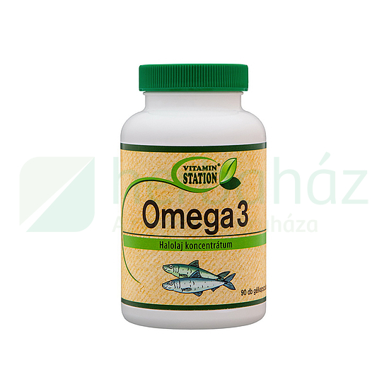 VITAMIN STATION OMEGA 3 HALOLAJ KAPSZULA 90DB