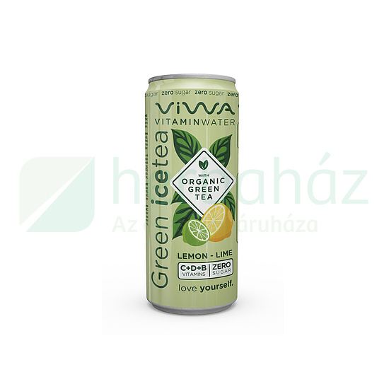 VIWA VITAMINTEA GREEN ICE TEA CITROM-LIME ZERO CUKOR 330ML DRS+50FT BETÉTDÍJ